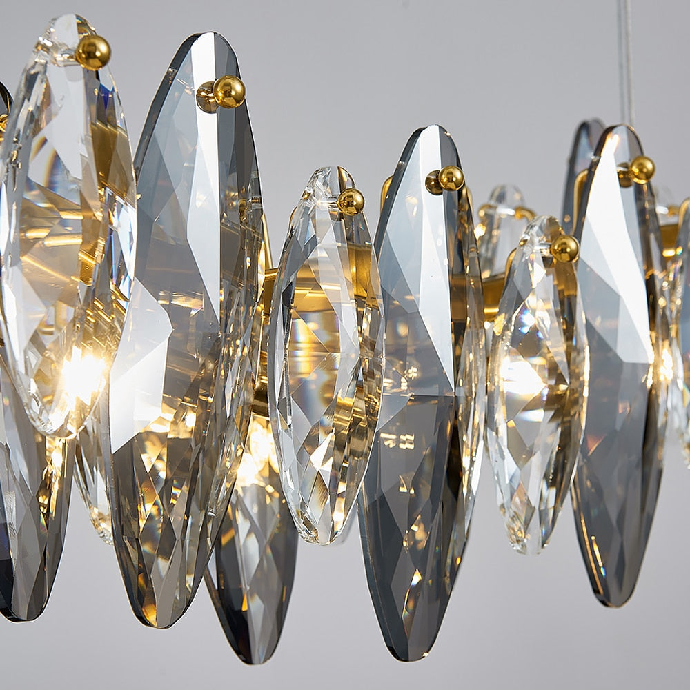 Wave Design Modern Crystal Chandelier