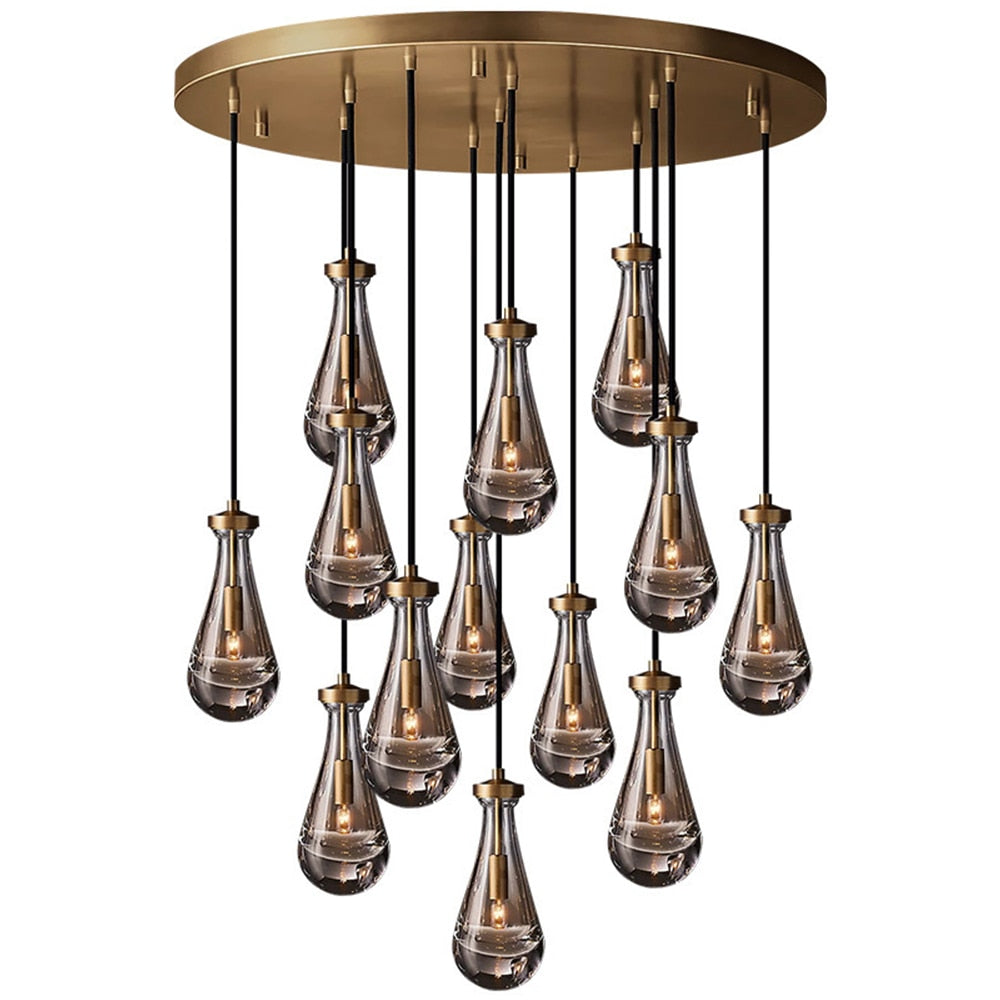 Luxury Raindrop Staircase Chandelier