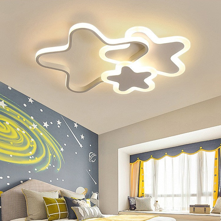 Ceiling Chandelier Star Shape Girls Room