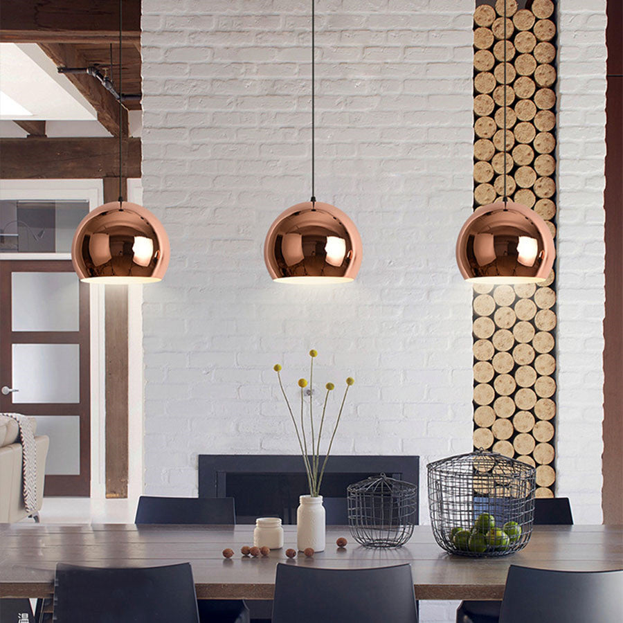 Luxury Rose Gold Pendant Light