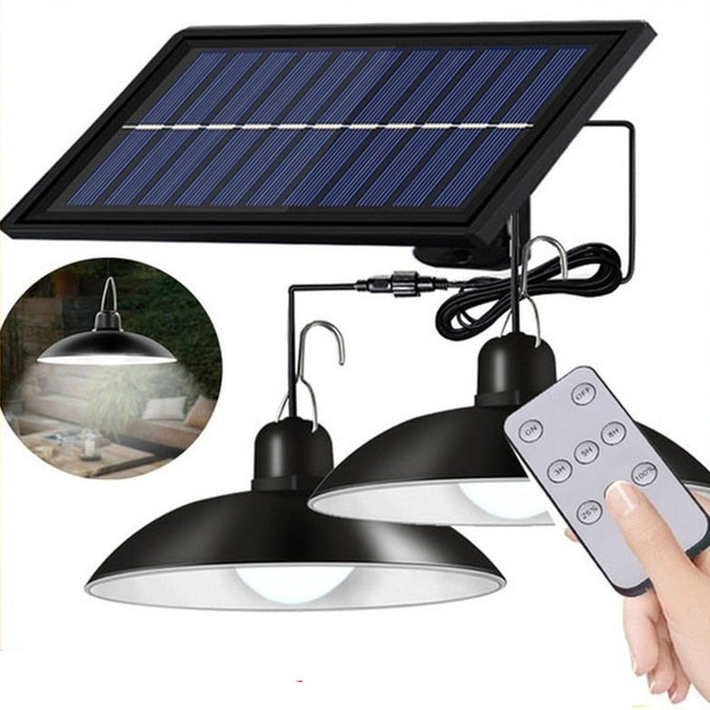 Solar Double-Head Lights Outdoor Waterproof