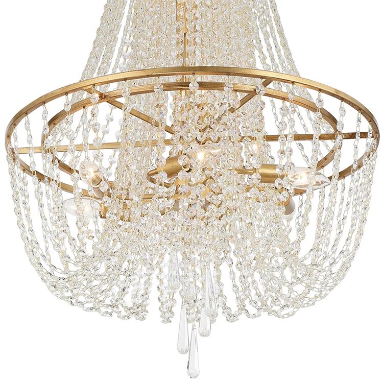 French Hanging Crystal Chandelier