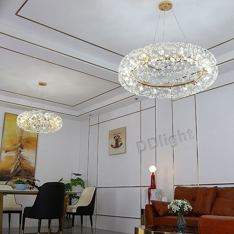 Gold Luxury Circular Chandelier