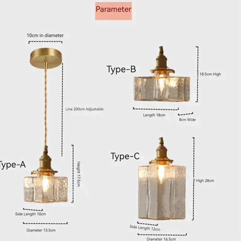 Japanese Pendant Lamp Transparent