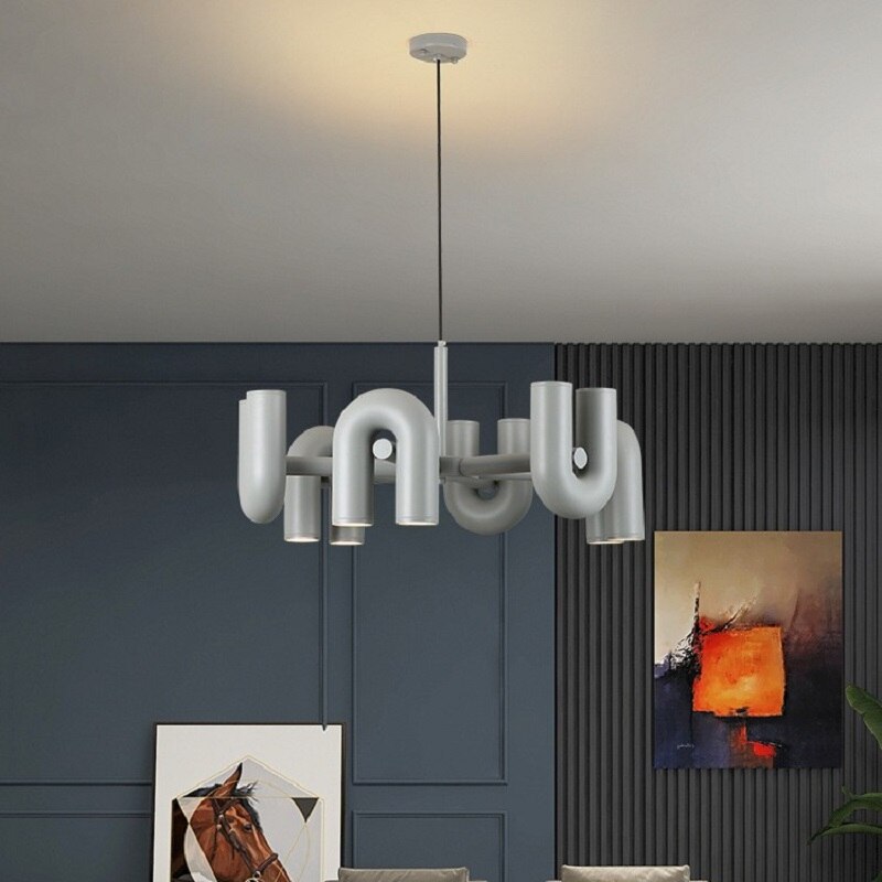 Nordic Creative Macaron U Shape Chandeliers