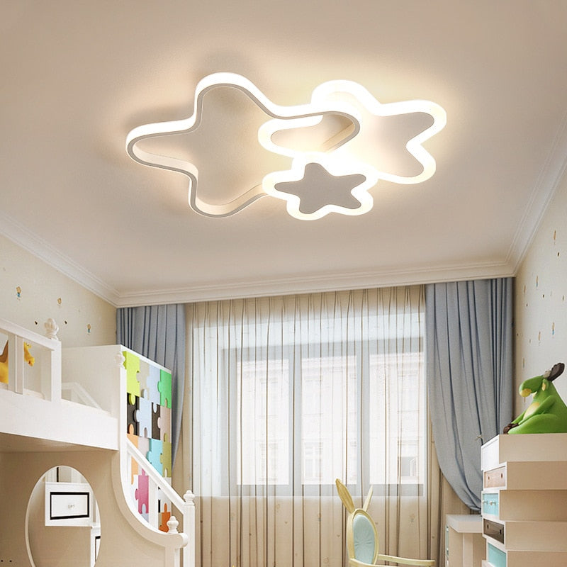 Ceiling Chandelier Star Shape Girls Room