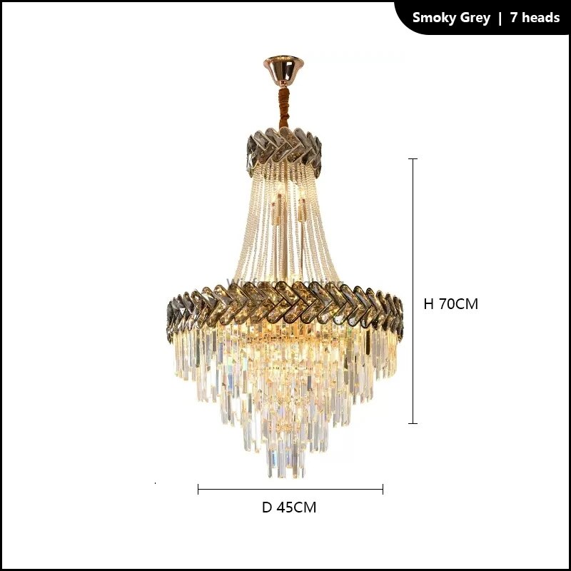 2023 Luxury Duplex Villa Crystal Chandelier