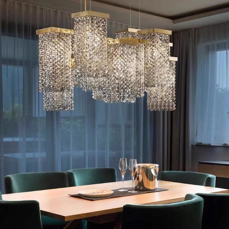 2023 New Italian Smoky Crystal Contemporary Chandelier