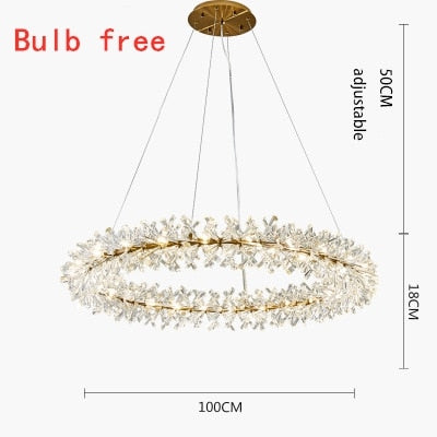 New Luxury Crystal Flower Chandelier