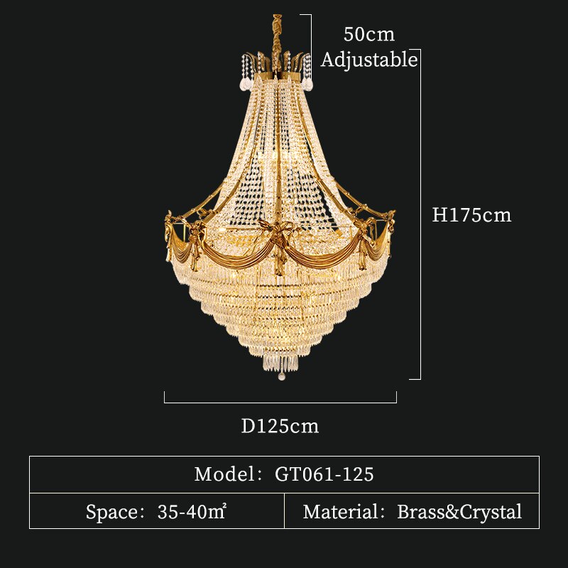 Crown Shape Crystal Chandelier