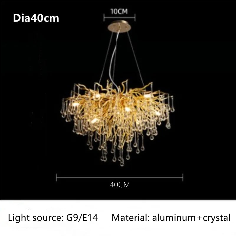 Unique Luxury Crystal Ceiling Chandelier