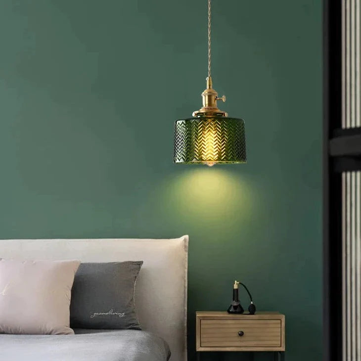 Scandinavian Green Glass Pendant Lights