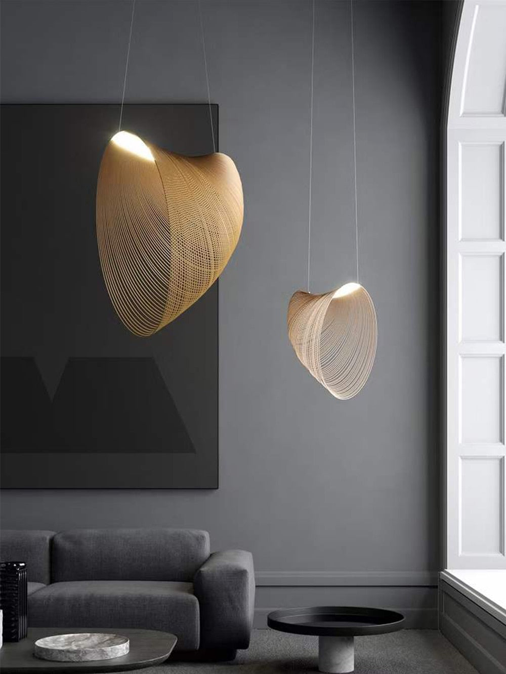 Nordic Modern Minimalist Design Wooden LED Pendant Light