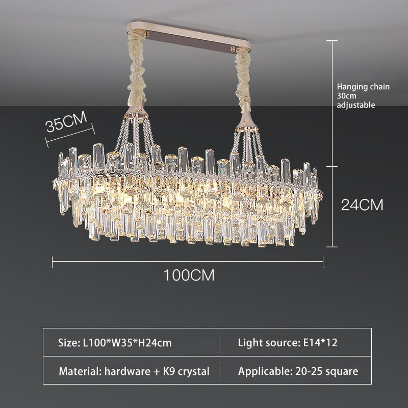 New Modern Light Crystal Chandelier