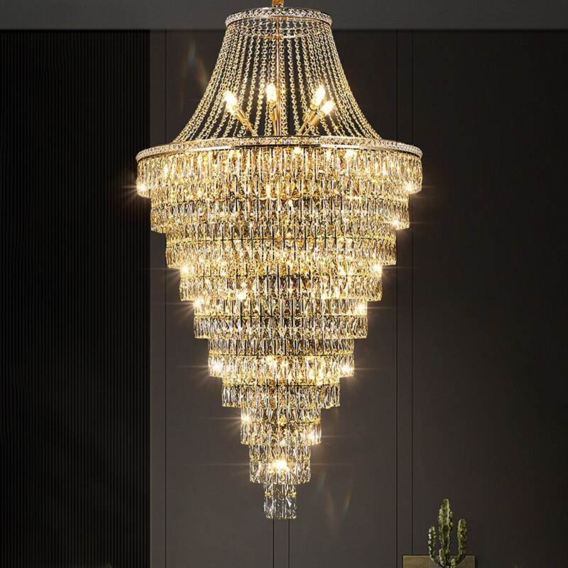 Duplex Villa Crystal Chandelier