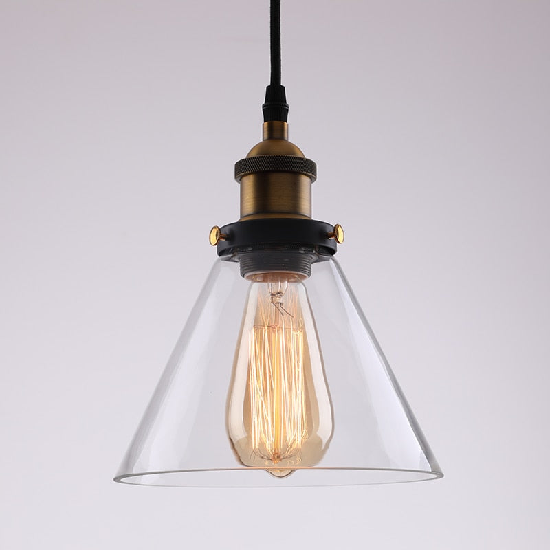 Industrial Retro Smoky Glass Vintage Pendant Lights