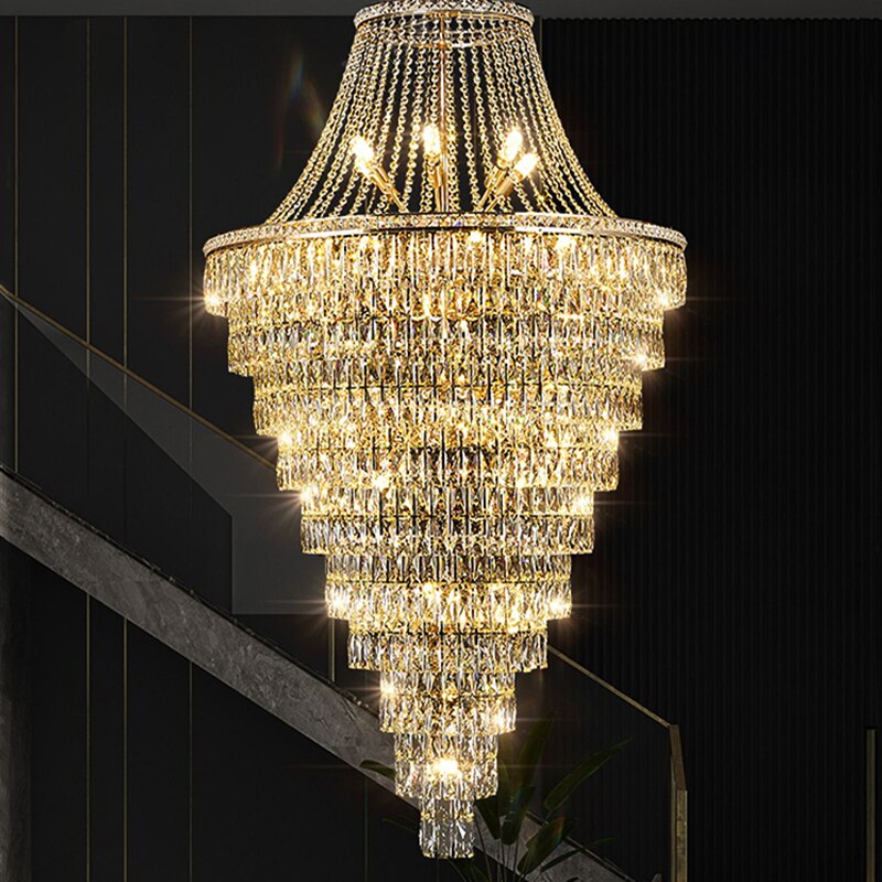 Duplex Villa Crystal Chandelier