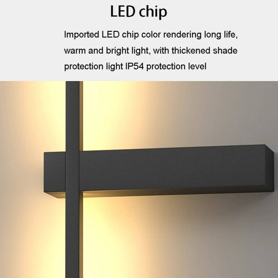 Modern Long Wall Outdoor Light