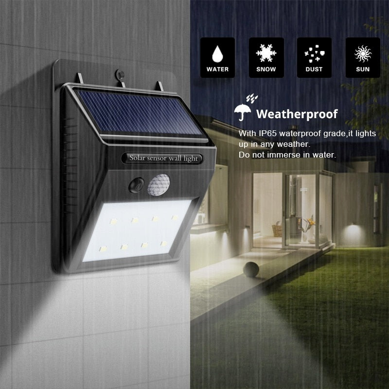 Solar Led Light Outdoor Lamp PIR Motion Sensor