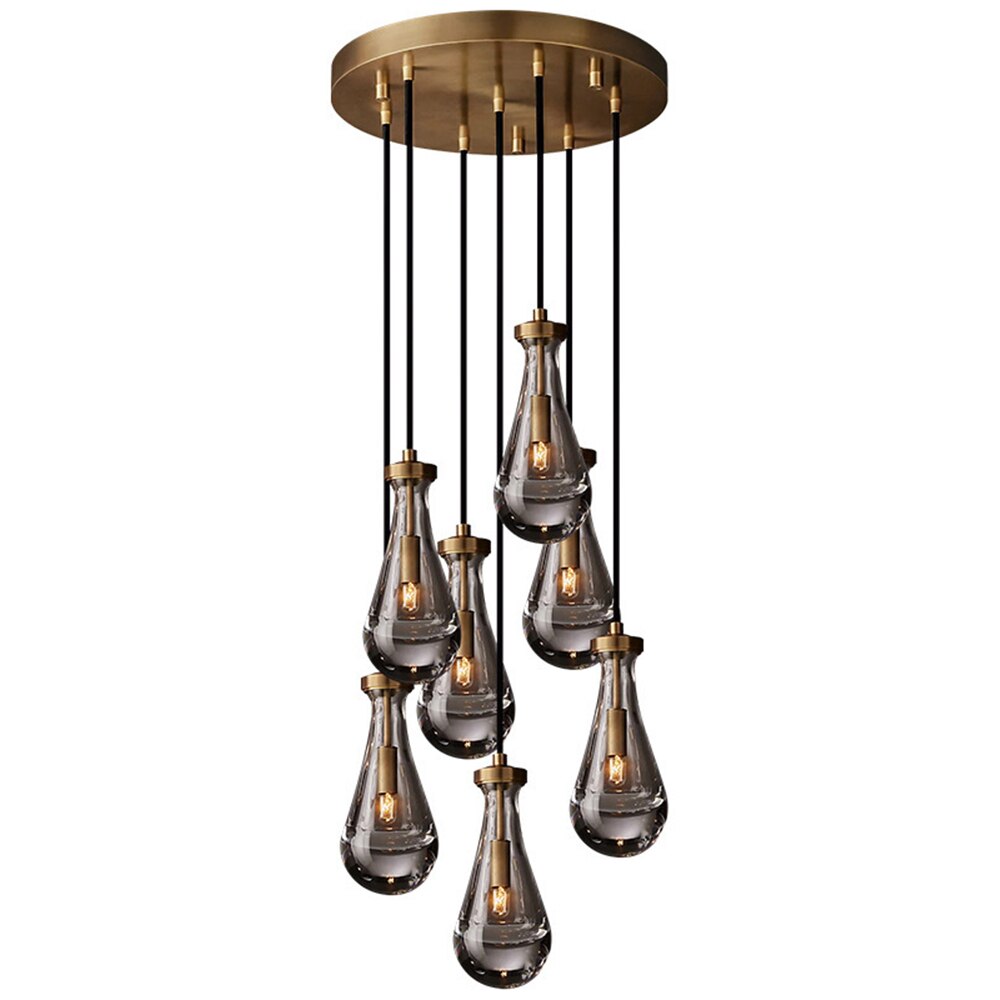 Luxury Raindrop Staircase Chandelier