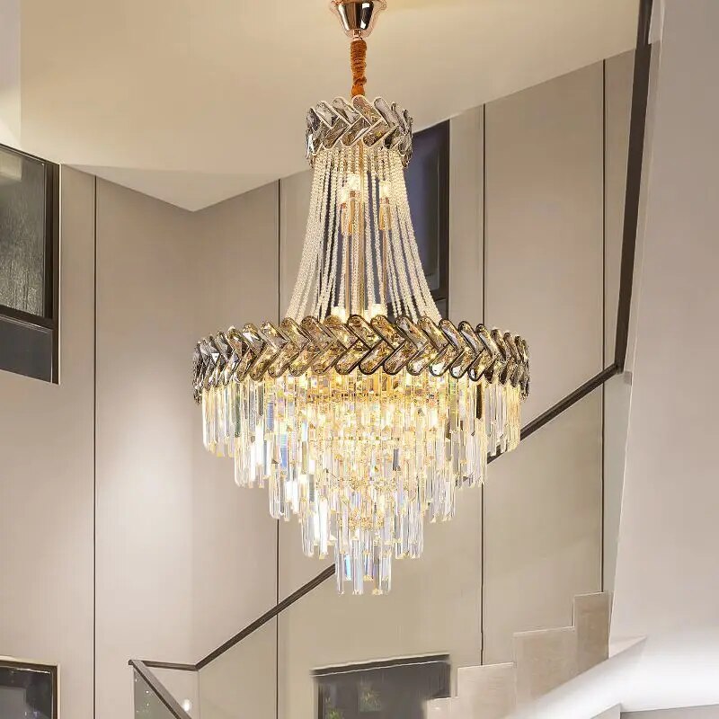 2023 Luxury Duplex Villa Crystal Chandelier