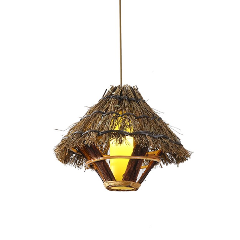 Retro Loft Bamboo Art Hanging Lamp