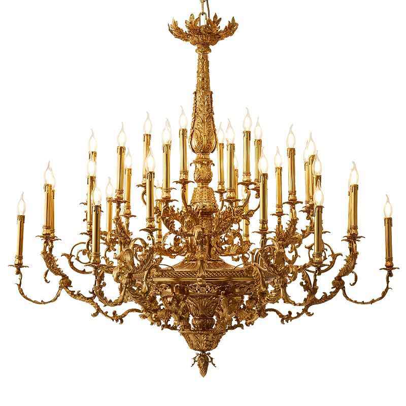 French Copper Luxury Villa Chandelier