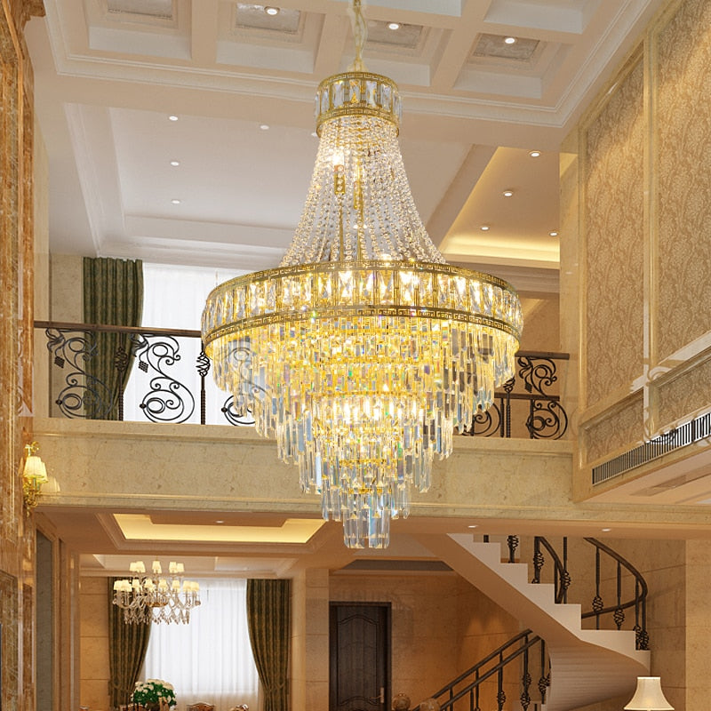 Banquet Hall Gold Modern Crystal Chandelier