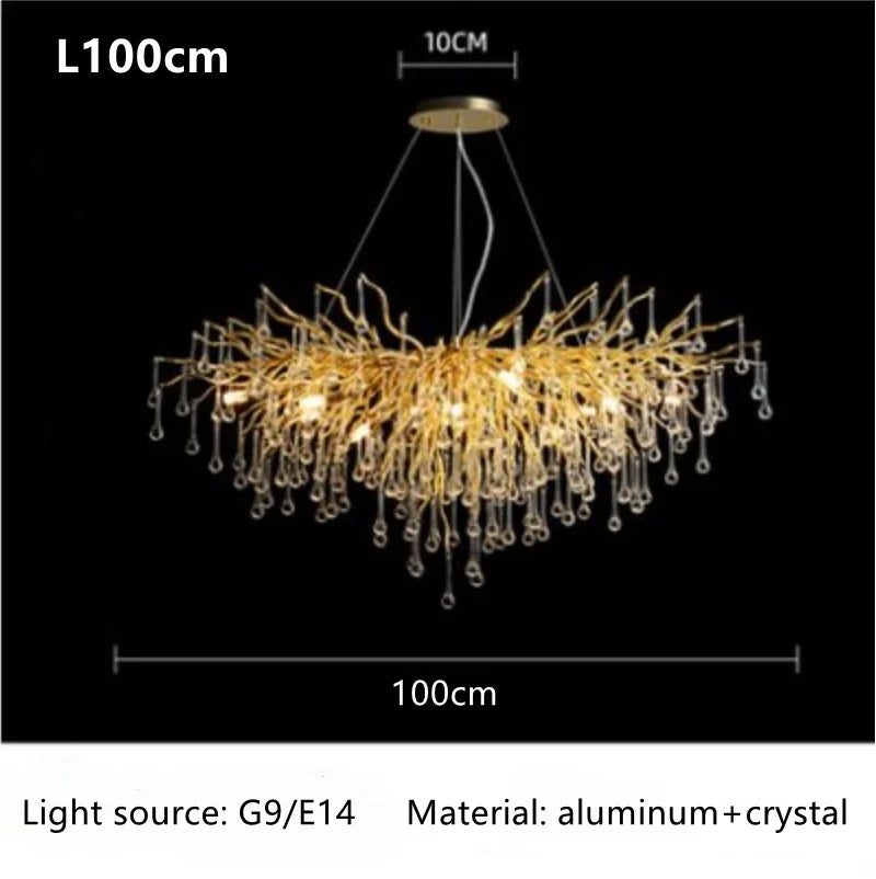 Unique Luxury Crystal Ceiling Chandelier