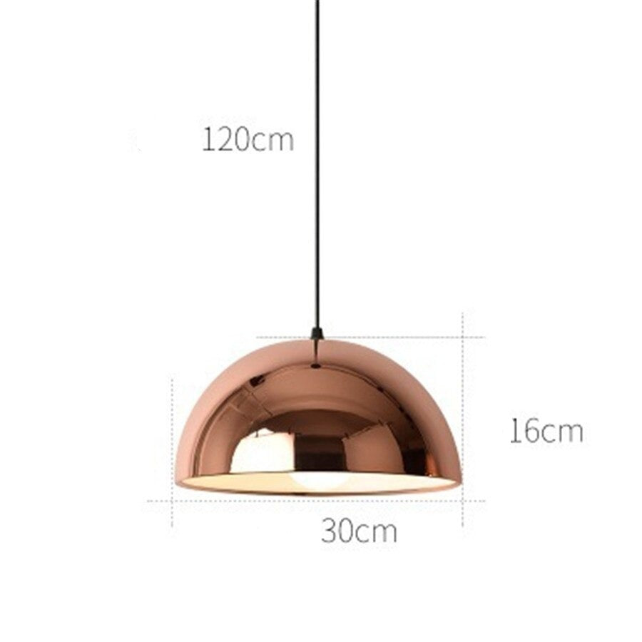 Luxury Rose Gold Pendant Light