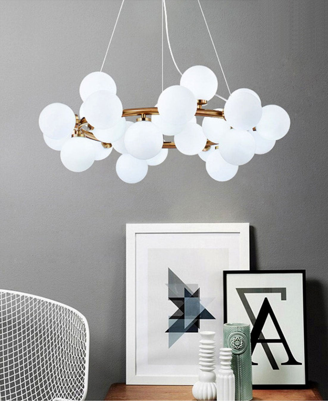 Round Loft Chandelier