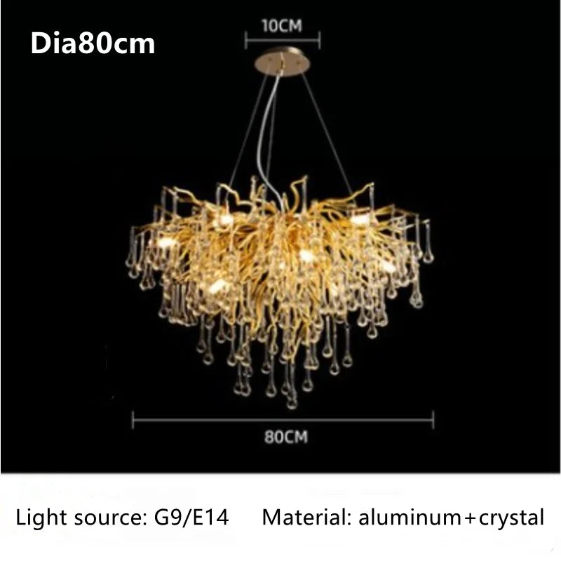 Unique Luxury Crystal Ceiling Chandelier