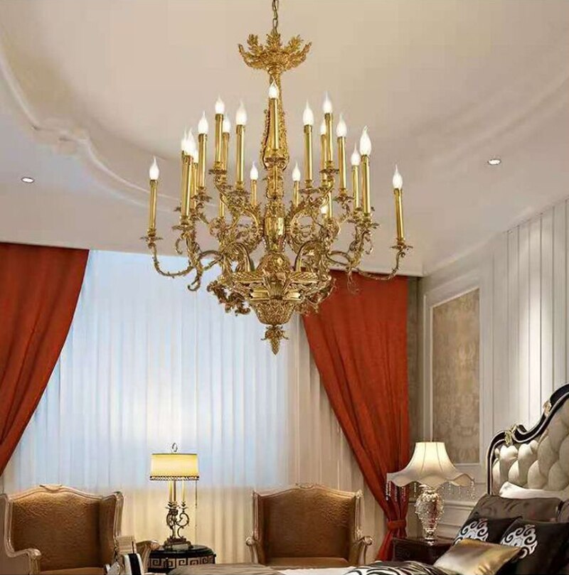 French Copper Luxury Villa Chandelier