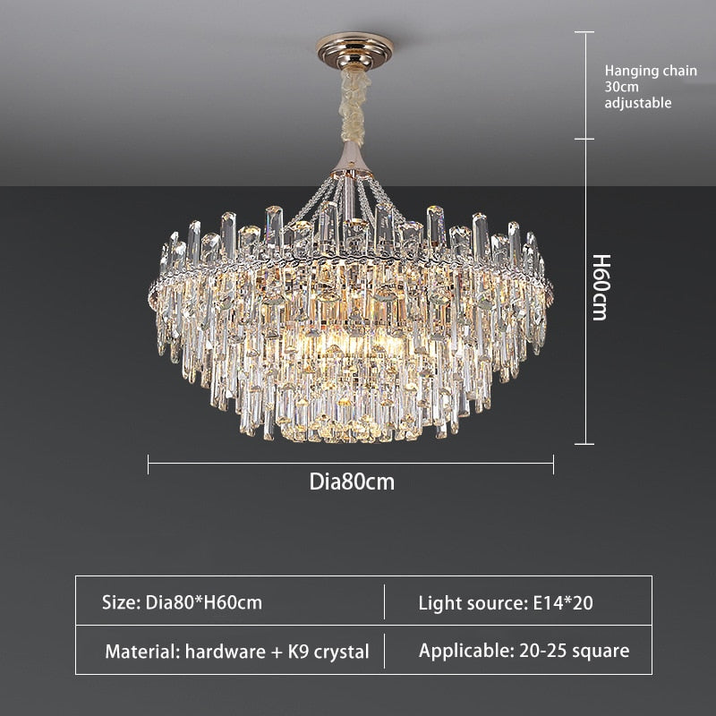 New Modern Light Crystal Chandelier