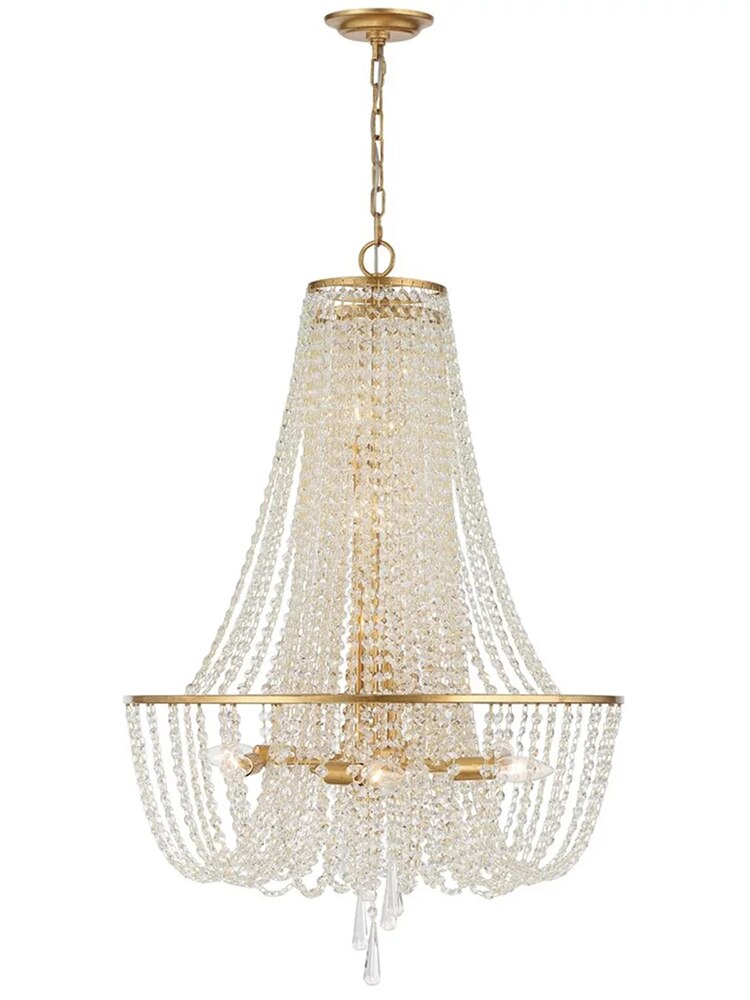 French Hanging Crystal Chandelier