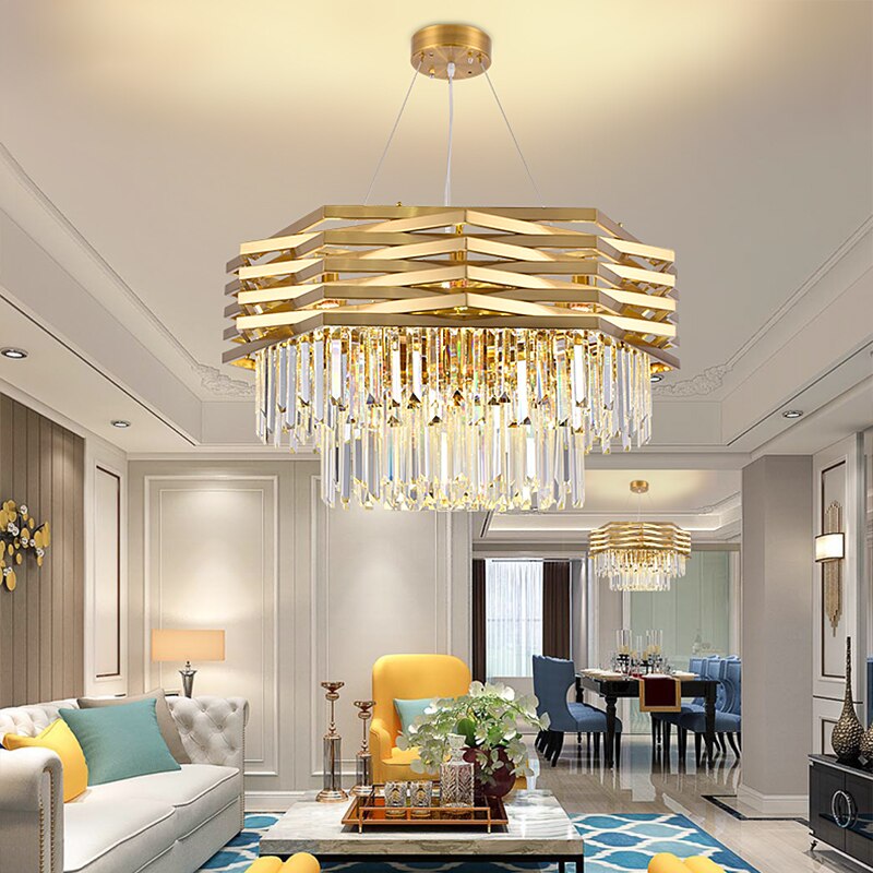 Modern Crystal Hanging Chandeliers Fixture