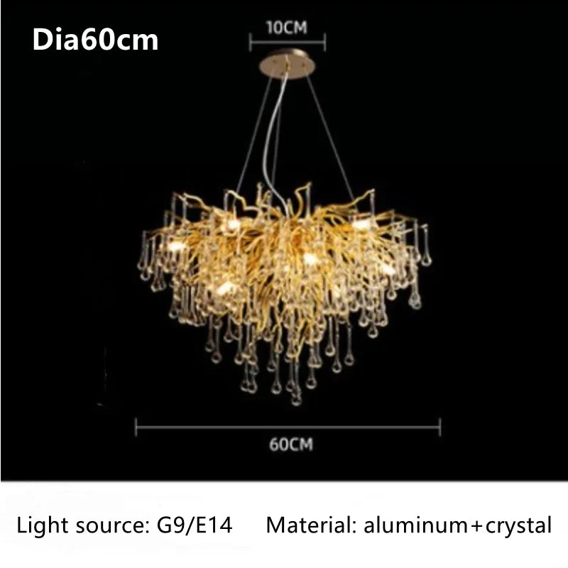 Unique Luxury Crystal Ceiling Chandelier