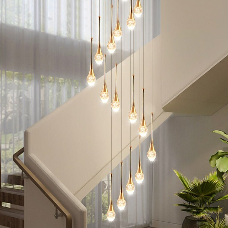 Luxury Long Hanging Staircase Chandelier