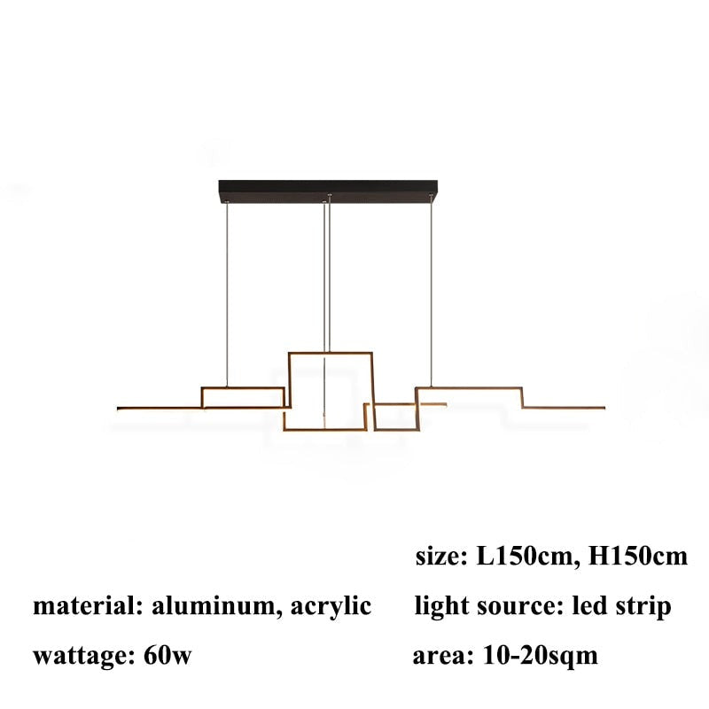 Nordic Geometry Led Chandelier