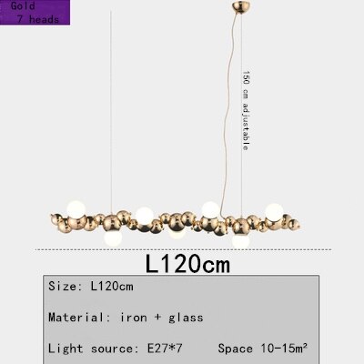 Designer LED Caterpillar Chandelier