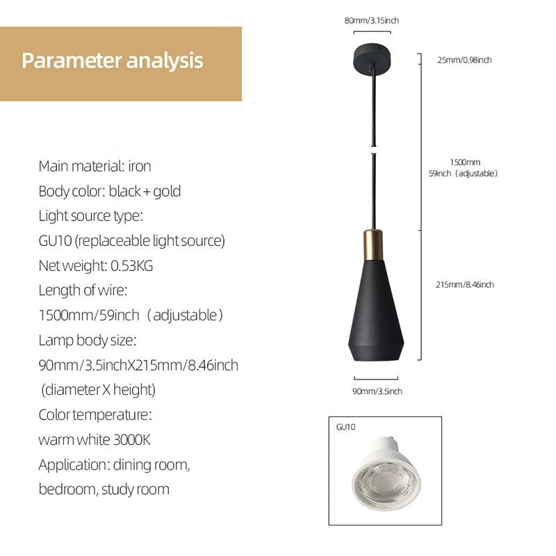 Modern Industrial Aluminum Pandent Light