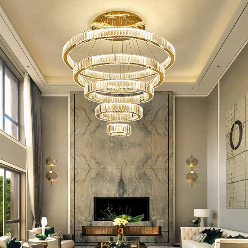 Luxury Modern Ring Crystal Chandelier