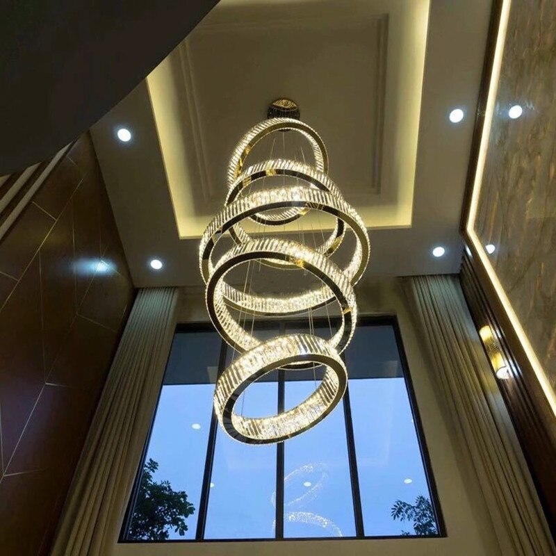 Luxury Modern Ring Crystal Chandelier