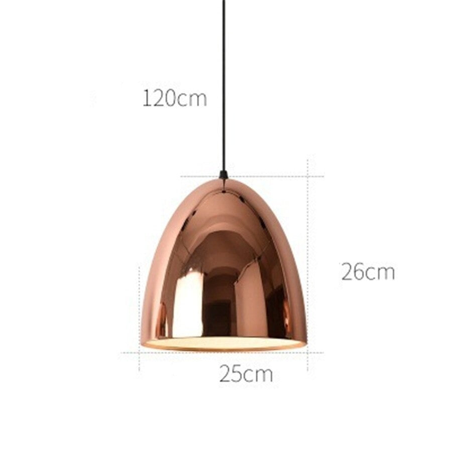 Luxury Rose Gold Pendant Light