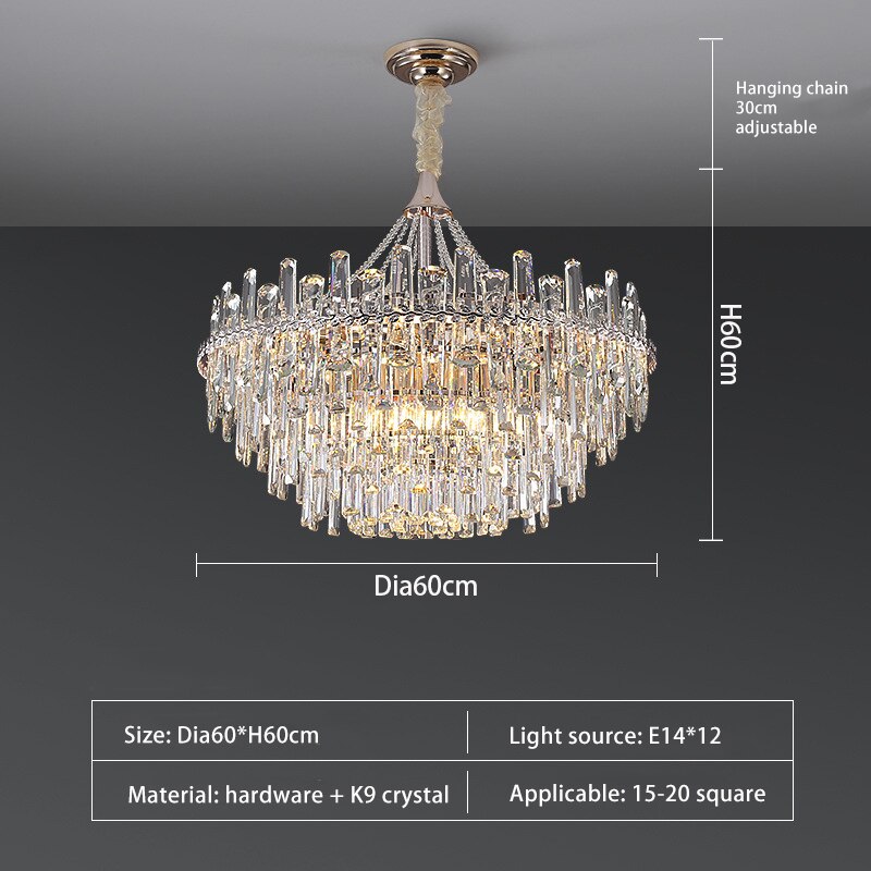 New Modern Light Crystal Chandelier