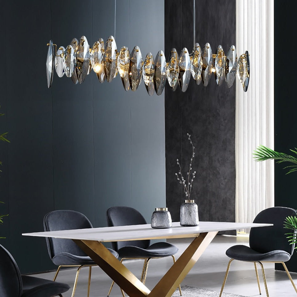 Wave Design Modern Crystal Chandelier