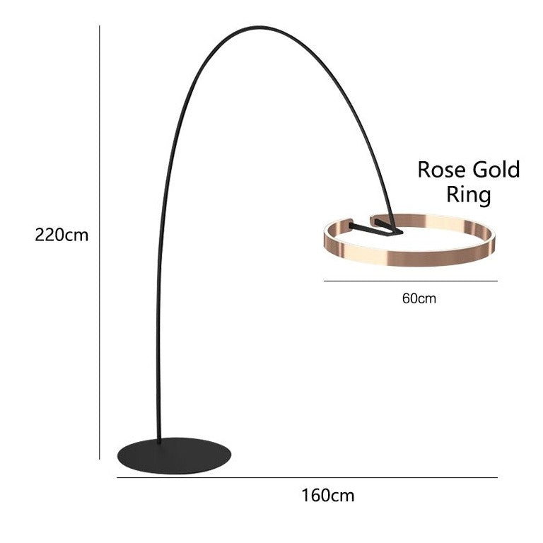 LED Light Round Rings Style Floor Lamp