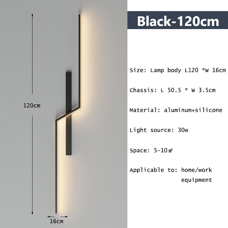 Minimalist Line Strip Wall Lamp