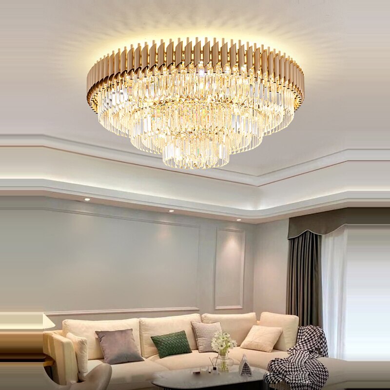 Round Crystal Designer Ceiling Chandelier