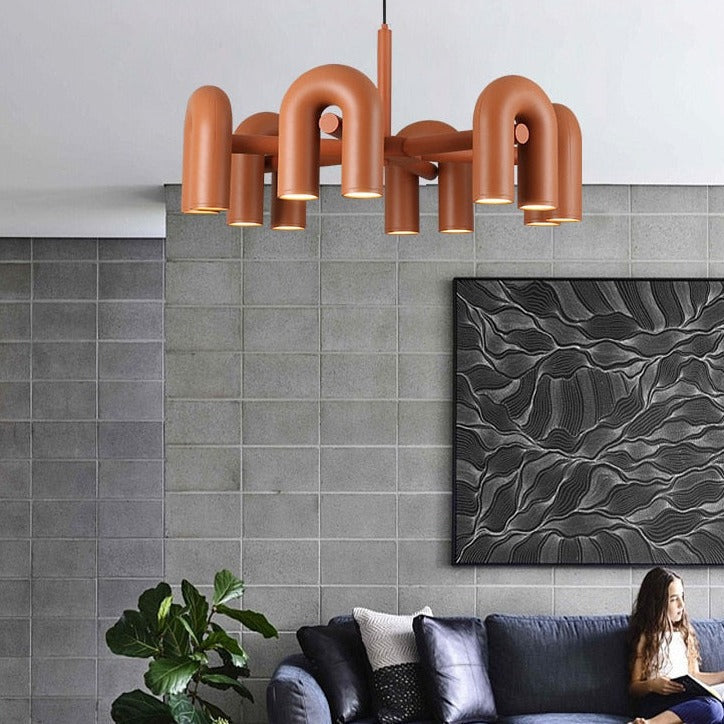 Nordic Creative Macaron U Shape Chandeliers